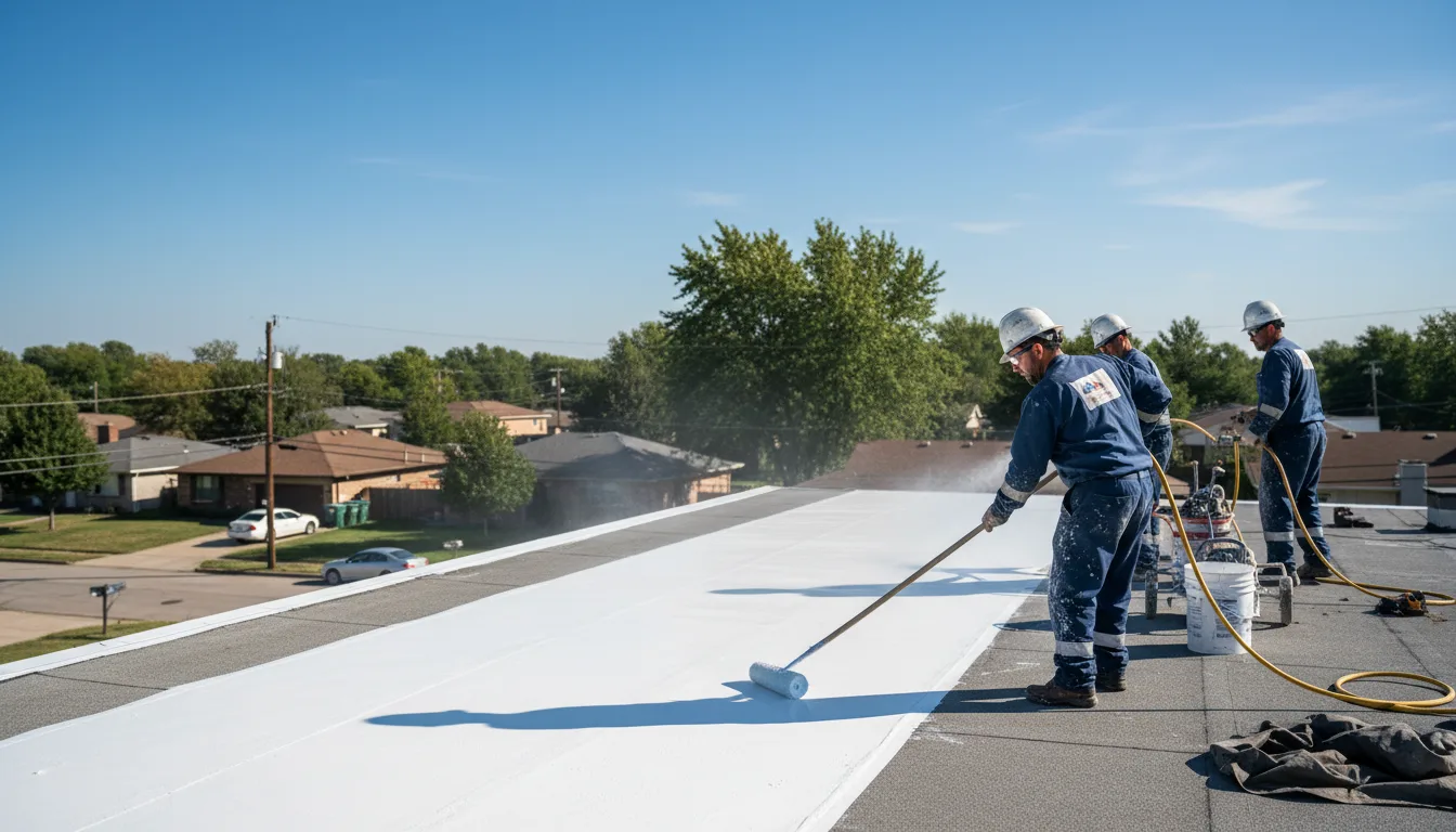 Commercial roof coating in Ash, NC near me